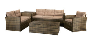 Signature Weave Holly Sofa Set Brown White Background-Better Bed Company 