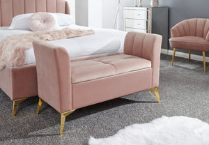GFW Pettine Ottoman Storage Bench Pink-Better Bed Company 