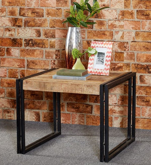 Indian Hub Cosmo Industrial Small Coffee Table-Better Bed Company 