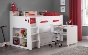 Julian Bowen Jupiter Mid Sleeper Bed White