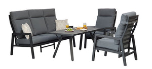 Signature Weave Kimmie 5 Seat High Back Sofa Dining