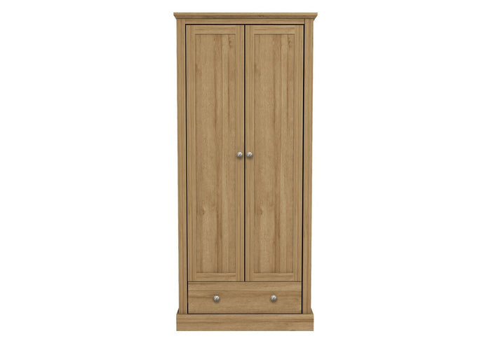 LPD Furniture Devon Oak 2 Door Wardrobe