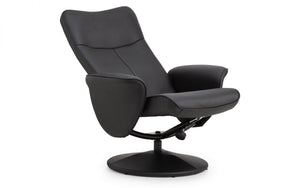 Julian Bowen Lugano Recliner And Stool Tilted Down-Better Bed Company 