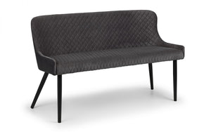 Julian Bowen Luxe High back Bench Grey