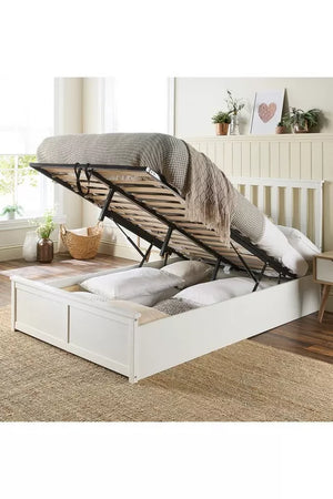 Aspire Atlantic Solid Wood Ottoman Bed Frame Open-Better Bed Company