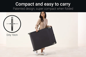 Jay-Be Compact Folding Bed with e-Fibre™ Mattress Carry Spec-Better Bed Company