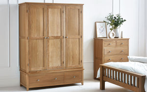 Julian Bowen Mallory 3 Door Wardrobe-Better Bed Company