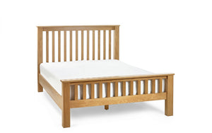 Julian Bowen Mallory High Footend Bed White Background-Better Bed Company