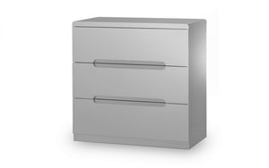 Julian Bowen Manhattan 3 Drawer Chest Grey