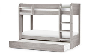 Julian Bowen Mars Bunk And Underbed - Grey Oak Trundle Out-Better bed Company