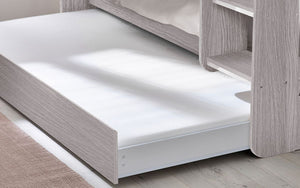 Julian Bowen Mars Bunk And Underbed - Grey Oak Close Up Of Trundle-Better bed Company