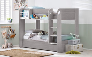 Julian Bowen Mars Bunk And Underbed - Grey Oak-Better bed Company