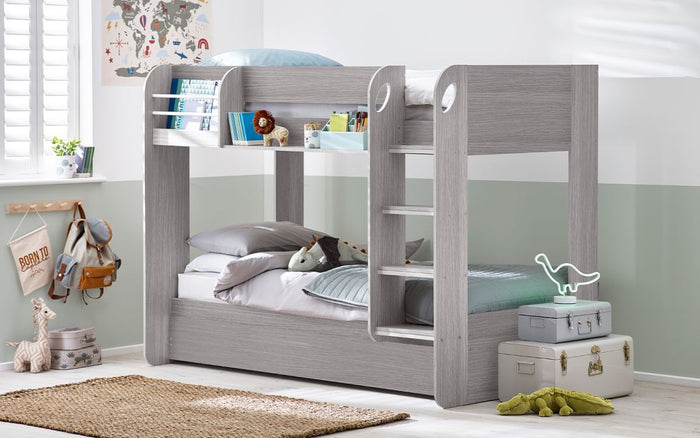 Julian Bowen Mars Bunk And Underbed - Grey Oak