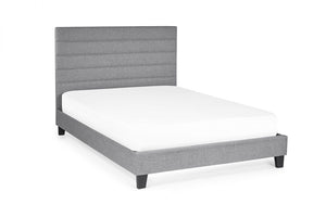 Julian Bowen Merida Bed Frame White Background From Side-Better Bed Company