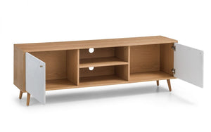 Julian Bowen Moritz TV Cabinet White And Oak