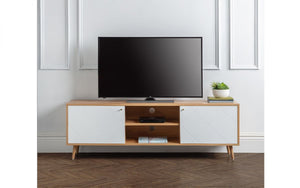 Julian Bowen Moritz TV Cabinet White And Oak