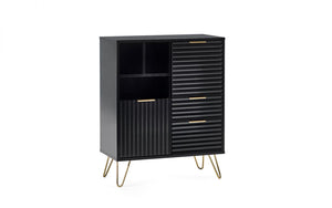 Julian Bowen Murano 2 Door 2 Drawer Sideboard - Matte Black