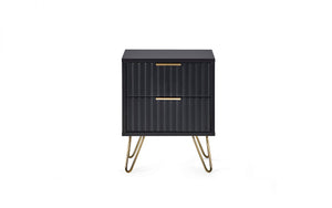 Julian Bowen Murano Lamp Table - Matte Black