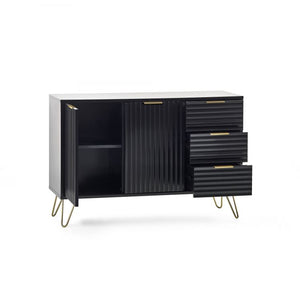 Julian Bowen Murano Large Sideboard - Matte Black