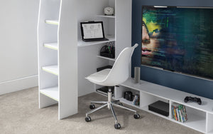 Julian Bowen Nebula Gaming Bed with Desk White