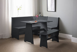 Julian Bowen Newport Corner Dining Set Anthracite-Better Bed Company 