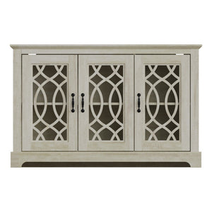 GFW Amelie 3 Door Sideboard Dusty Grey From Front-Better Bed Company