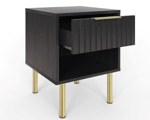 GFW Nervata Lamp Table Drawer Open-Better Bed Company