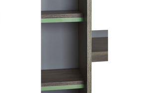 Julian Bowen Ocean Highsleeper - Pale Wood & White White Background Lights On Ladder-Better Bed Company