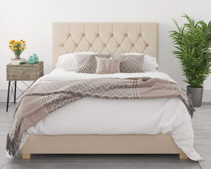 Better Finchen Cream Ottoman Bed