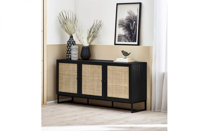 Julian Bowen Padstow Sideboard - Black