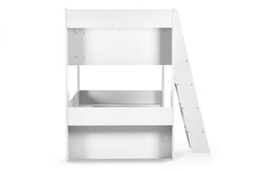 Julian Bowen Parsec Bunk Bed - White White Background Side-Better Bed Company
