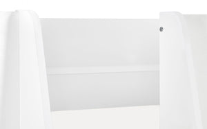 Julian Bowen Parsec Bunk Bed - White White Background Ladder Close Up-Better Bed Company