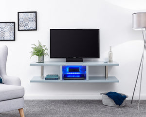 GFW Polar High Gloss Wall Mounted LED Display TV Unit