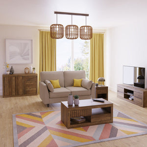 GFW Cartmel TV Unit Knotty Oak Furniture Set-Better Bed Company