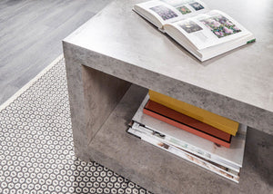 GFW Bloc Coffee Table with Shelf Bottom Shelf Close Up-Better Bed Company
