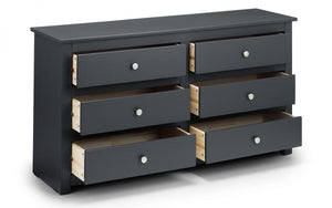 Julian Bowen Radley 6 Drawer Chest Anthracite