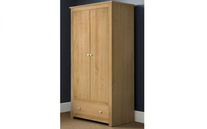 Julian Bowen Radley Wardrobe Waxed Pine