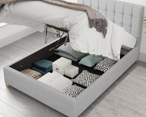 Better Cheshire Silver Smoking Grey Ottoman Bed