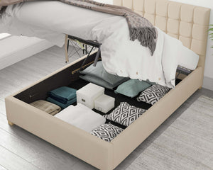 Better Cheshire Cream Ottoman Bed