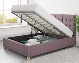 Better Cheshire Light Purple Ottoman Bed