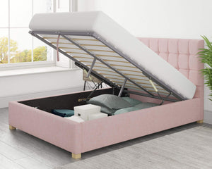 Better Cheshire Pink Ottoman Bed