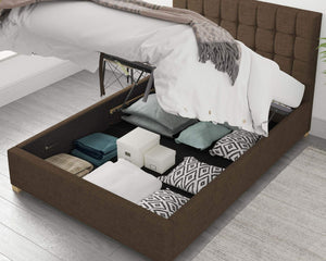 Better Cheshire Dark Brown Ottoman Bed