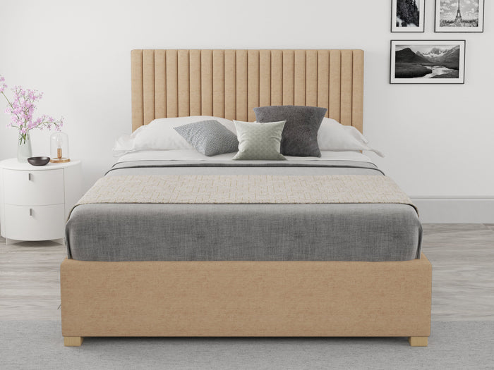 Better Glossop Champagne Beige Ottoman Bed