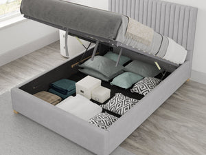 Better Glossop Silver Grey Ottoman Bed