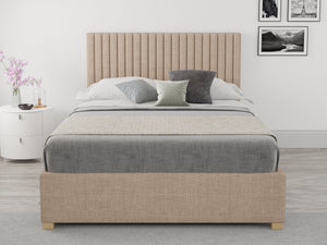 Better Glossop Malham Weave Mink Ottoman Bed-Better Bed Company