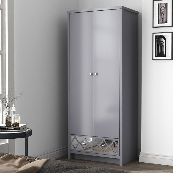 GFW Arianna 2 Door 1 Drawer Wardrobe