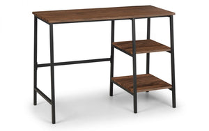 Julian Bowen Tribeca Desk From Side Unloaded-Better Bed Company 