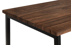 Julian Bowen Tribeca Desk Walnut Top Detail Close Up-Better Bed Company 