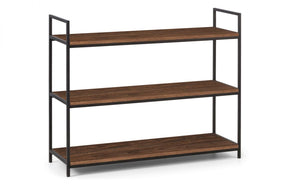 Julian Bowen Tribeca Low Bookcase - Walnut-Better Bed Company