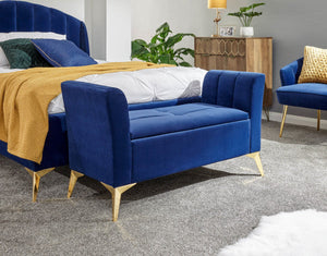 GFW Pettine Ottoman Storage Bench Blue-Better Bed Company 